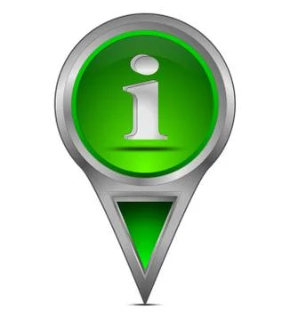 Map pointer with information symbol イラスト素材