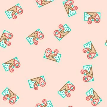 Map pointer location vector seamless pattern Stock Illustration