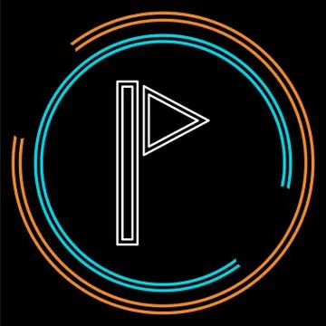 Map pointer, map pin, map icon - arrow pin Illustrazione stock