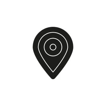 Map pointer, map pin, map gps icon - arrow pin, compass location 스톡 일러스트