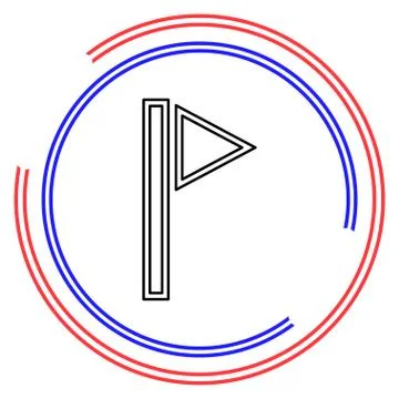 Map pointer, map pin, map icon - arrow pin Stock Illustration