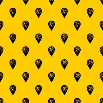 Map pointer with phone handset pattern vector イラスト素材