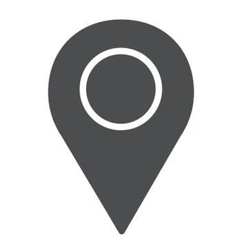 Map pointer with pin icon, location icon, sign and symbol Ilustración de archivo