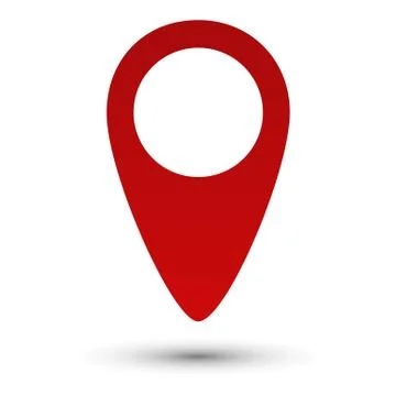 Map pointer pin isolated Stock Illustration