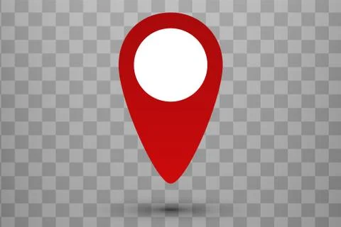 Map pointer pin isolated Stock Illustration