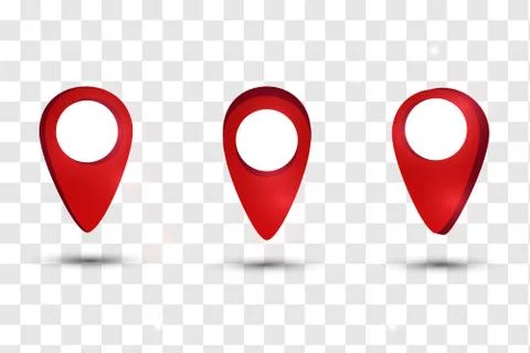 Map pointer pin isolated Stock Illustration