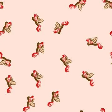 Map pointer place isometric icon seamless pattern イラスト素材