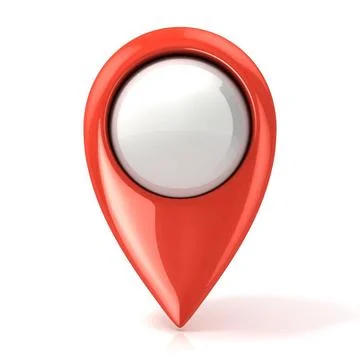 Map pointer. Red Map pointer. Red. Isolated on white Copyright: xZoonar.co... Stock Photos