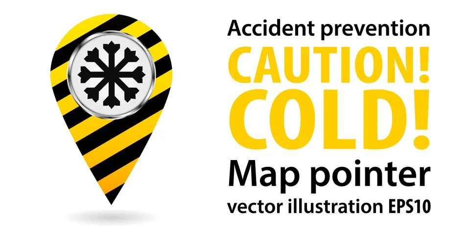 Map pointer. Safety information. Industrial design. Vector illustrations Stock Illustration