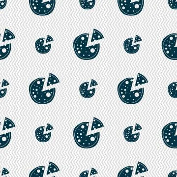 Map pointer setting icon sign. Seamless abstract background with geometric sh Illustrazione stock
