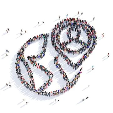 Map pointer shape icon 3D rendering Illustrazione stock