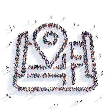 Map pointer shape icon 3D rendering Stock Illustration