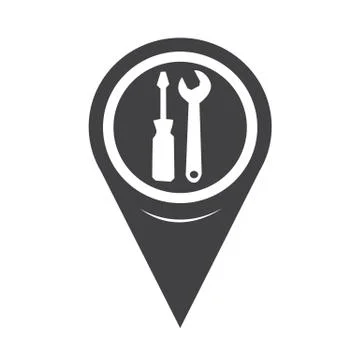 Map Pointer Tool Icon Stock Illustration