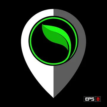 Map pointer - vector icon, flat design. Stock Illustration