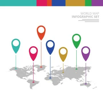 Map Pointer World Destination Stock Illustration