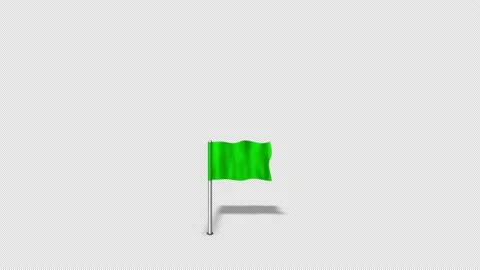 Map Pointers Animation 1 Green Map Flag Stock Footage 138206588
