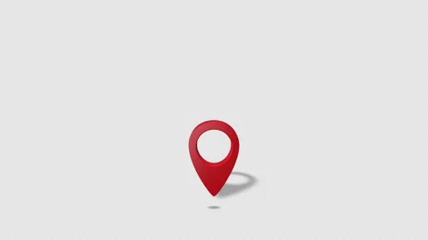 Map Pointers Animation 1 Red Map Marker Stock Footage 138222191
