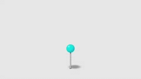 Map Pointers Animation 2 Fixed Cyan Map Pointer 스톡 동영상 137910449