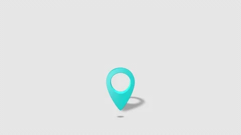 Map Pointers Animation 2 Fixed Cyan Map Marker Stock Footage 138223564