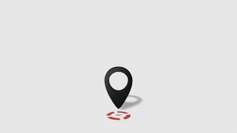 Map Pointers Animation 4 Red Target Black Map Marker Stock Footage 138228484