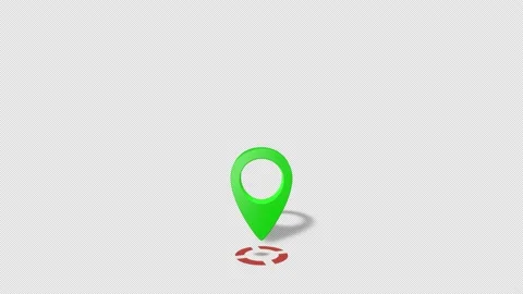 Map Pointers Animation 4 Red Target Green Map Marker Stock Footage 138228588