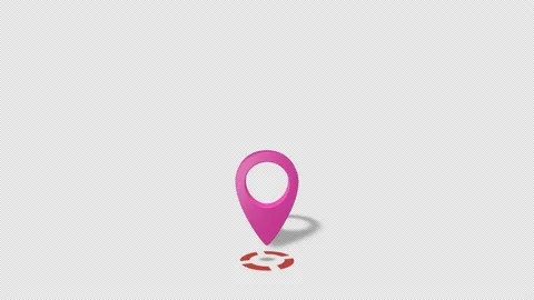 Map Pointers Animation 4 Red Target Pink Map Marker Stock Footage 138228666