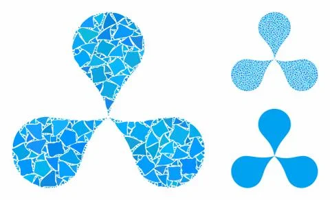 Map pointers Composition Icon of Bumpy Parts Illustrazione stock