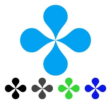 Map Pointers Flat Icon Illustrazione stock