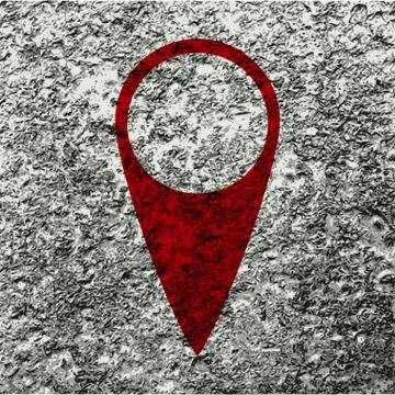 Map pointers. Flat modern web button  and space for your text Illustrazione stock