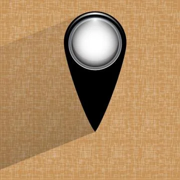 Map pointers. Flat modern web button  on a flat geometric abstract background イラスト素材