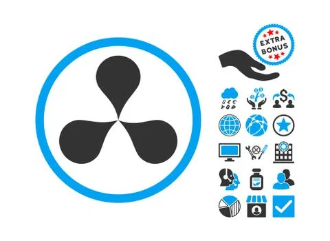 Map Pointers Flat Vector Icon With Bonus Stock Illustration