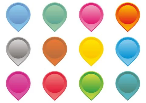 Map pointers Stock Illustration