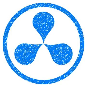 Map Pointers Rounded Grainy Icon Illustrazione stock