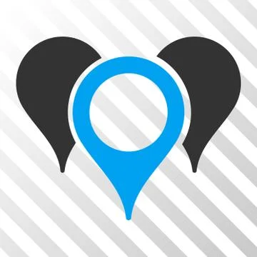 Map Pointers Vector Eps Icon Stock Illustration