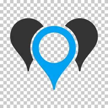 Map Pointers Vector Icon Stock Illustration