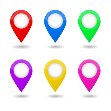 Map pointers vector illustration Stock Illustration