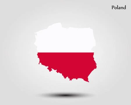 Map of Poland Stock Illustration