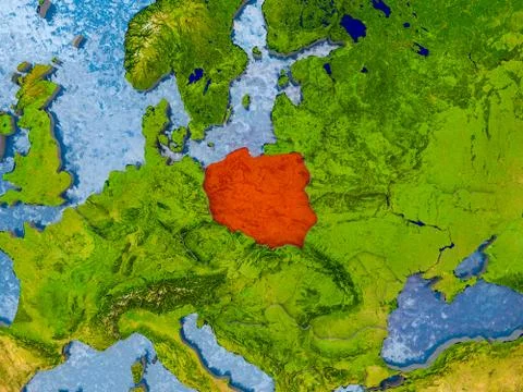 Map of Poland Stock Illustration