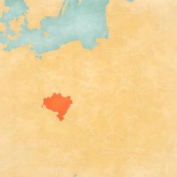 Map of Poland - Lower Silesia Stock Illustration