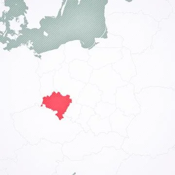 Map of Poland - Lower Silesia Stock Illustration
