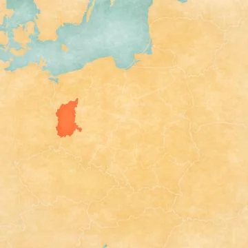 Map of Poland - Lubusz Illustrazione stock