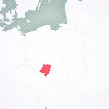 Map of Poland - Opole Stock Illustration
