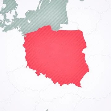 Map of Poland - Poland Stock Illustration