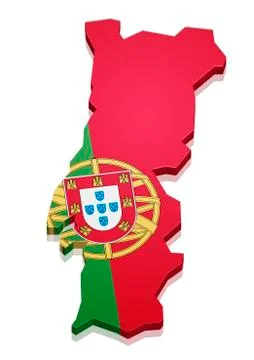 Map portugal Stock-Illustration