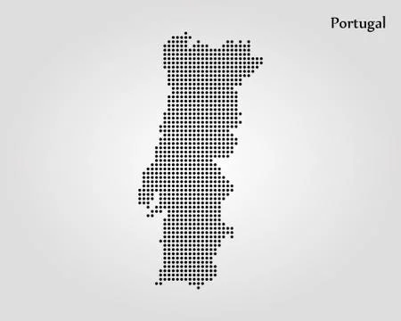 Map of Portugal. Vector illustration. World map Stock-Illustration