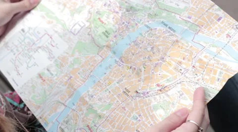 Map of Prague Stock Footage 41150114