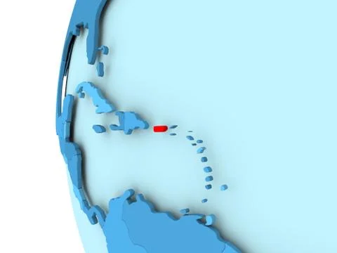 Map of Puerto Rico Stock Illustration