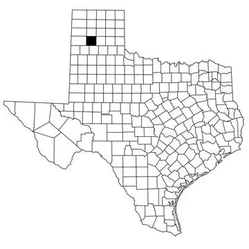 Map of Randall County in Texas state on white background. single County map.. Stock Illustration