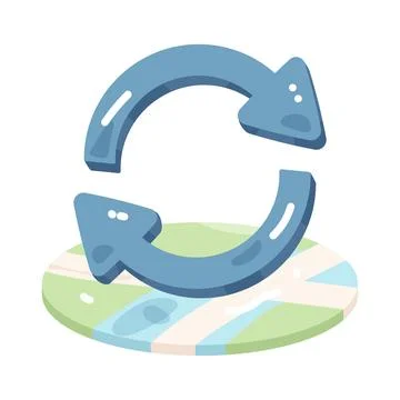 Map refresh Stock Illustration