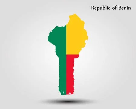 Map of Republic of Benin Stock Illustration